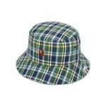 Панамы BAPE Mini Check Bucket Hat 'Green' 2