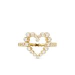 Кольцо Ensemble Coeur Heart из желтого золота 1