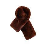 shearling-effect scarf 1
