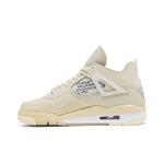 Повседневная баскетбольная обувь Off-White x Wmns Air Jordan 4 SP 'Sail' 3