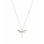 Колье Dragonfly из желтого золота с бриллиантами 1