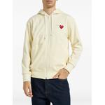 heart-patch zip-up hoodie 1