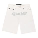 Шорты Sp5der V3 Logo Denim Short 'White' 1