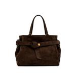 suede knot-detail shoulder bag 1