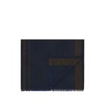 scarf with contrasting stripes in wool blend 1