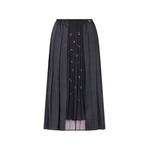 pleated skirt with jewel embroidery 1