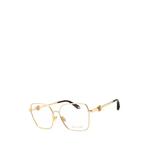logo-plaque geometric-frame glasses 2