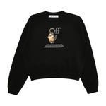 Свитшоты Off-White Caravaggio Hand Over Crewneck 'Black/Multicolor' 1