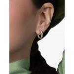 14K yellow gold hoop diamond earrings 2