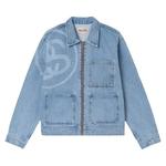 Куртки Stussy SS-Link Zip Work Jacket 'Каменная стирка' 1