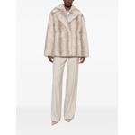 flap-pocket faux-fur coat 2