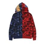 Толстовки на молнии BAPE Color Camo Shark Full Zip Hoodie 'Red/Navy' 2