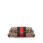 Маленькая сумка на плечо Horsebit NM Web Chain Clutch GG Canvas 1