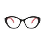 Очки Alexander McQueen Cat Eye-Frame Acetate Optical Frames 'Black Transparent' 1