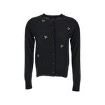 crystal-embellished raglan-sleeve cardigan 1