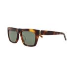 Солнцезащитные очки Saint Laurent Square Frame Recycled Acetate 'Havana/Green' 2