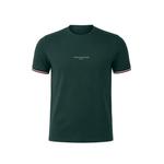 logo-print tipped-trim T-shirt 1