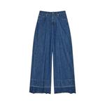 Брюки Givenchy Alt Fit Raw Edge Wide Leg Denim 'Medium Blue' 1
