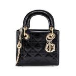Lady Dior Chain Bag Cannage Quilt Patent Mini satchel 1