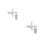 Серьги-гвоздики Spot The Spade Pave Halo Spade Studs в цвете Clear/Silver o0ru2605 3
