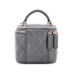 Мини-сумка через плечо Classic Top Handle Vanity Case with Chain Quilted Lambskin Mini 2