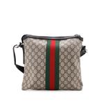 Web Messenger Bag GG Coated Canvas Medium crossbody bag 1