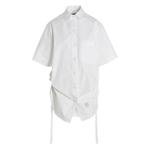 Платье-рубашка мини Heavy Poplin со сборками 1