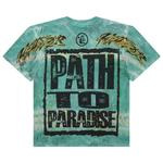 Футболка с коротким рукавом Hellstar Rasta Skull Tye-Dye 'Green' 2