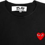 Свитера Comme des Garçons PLAY Red Heart Sweater 'Black' 2