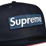 Шапки Supreme No Comp Box Logo New Era 'Тёмно-синий' 3