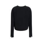 V-neck split-cuff sweater 2