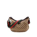 Saddle Zip Messenger Bag GG Canvas with Leather Medium crossbody bag 1