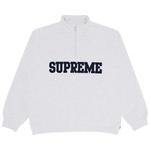 Полузастежки Supreme Collegiate Half Zip Pullover 'Пепельно-серый' 1