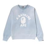Худи BAPE Vintage Washed College Crewneck Sweatshirt 'Grey' 1