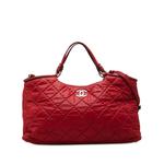 2012 Small Quilted Iridescent Calfskin Sea Hit Tote satchel 1