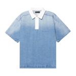 Поло PURPLE BRAND Embossed Polo Shirt 'Indigo' 1