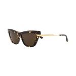 Bottega Veneta Cat Eye Sunglasses 'Гавана/Золотой/Коричневый' 3