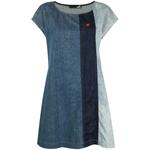 stripe-panel denim dress 1