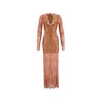 lace-panelled V-neck maxi dress 1