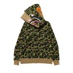 Худи на молнии BAPE ABC Camo Double Shark Full Zip Hoodie 'Зеленый' 3