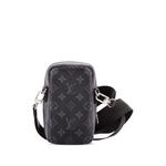 Сумка через плечо Double Phone Pouch NM Reverse Monogram Eclipse Canvas 2