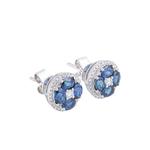 Серьги с бриллиантами из белого золота 18K LITZ DE359 3