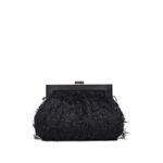 feather-effect clutch bag 2