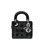 Сумка-сэтчел Mini Cannage Crystal Embellished Lady Dior (2018 год) 1