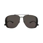 Очки Saint Laurent Aviator-Frame Metal Sunglasses 'Черный' 1