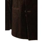 single-breasted jacket in stretch cotton velvet with arnica motif 5