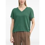 V-neck knitted T-shirt 1