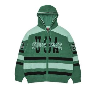 Толстовки на молнии Supreme USA Zip Up Hooded Sweater 'Green'