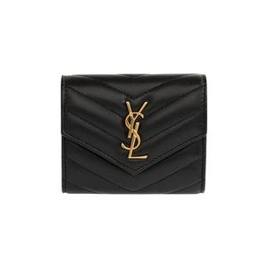 Бифолды Saint Laurent Многослойный кошелёк «Noir»