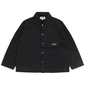 Бини Stussy Canvas Work Overshirt 'Черный'